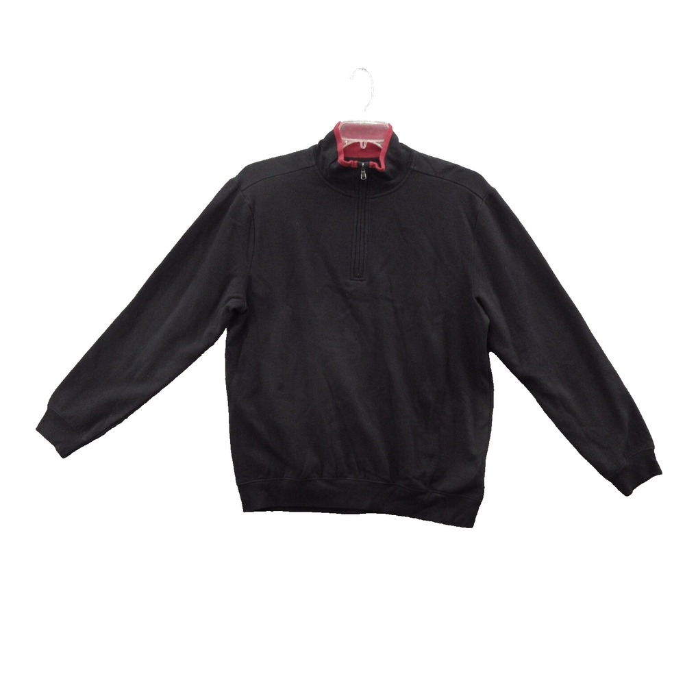 Alexander Julian Colours Men Pullover Sweater Medium Zip Long Sleeve New DEFECT